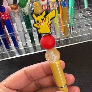 Pikachu Themed Kids Toy Pen - Yellow and Red